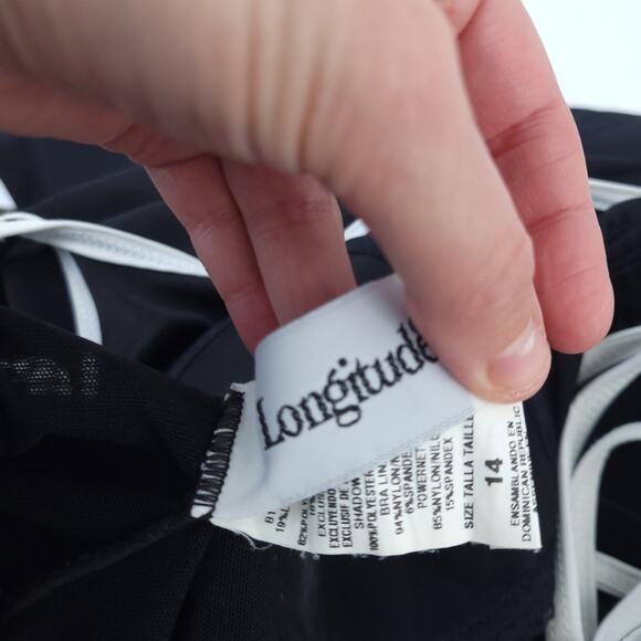 Longitude One Piece Swimsuit Size 14 Modest Skirted Bathing Suit - Picture 4 of 4